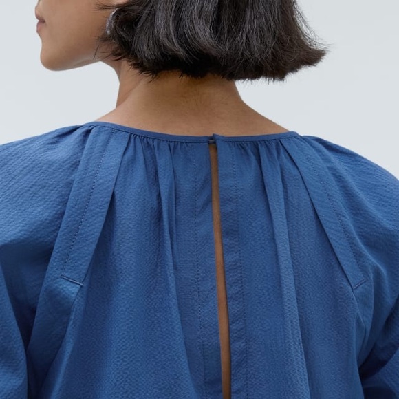 Everlane - The Seersucker Puff Sleeve Dress - Picture 5 of 7